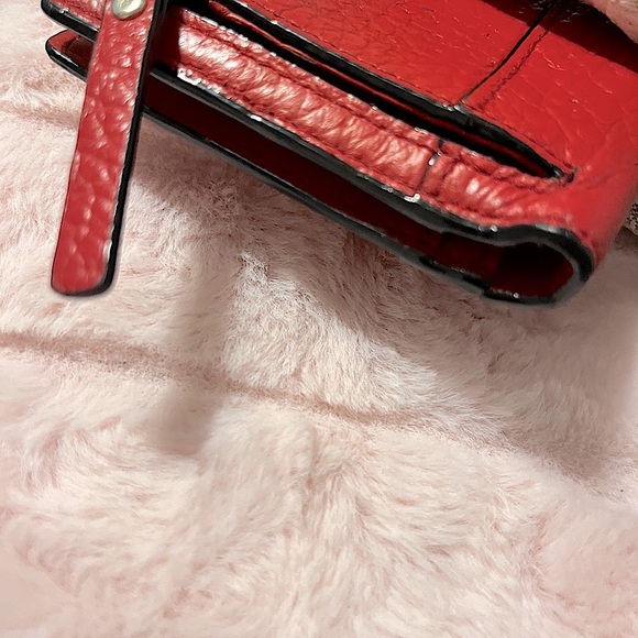 Kate Spade New York Red Pebbled Leather Wallet (GUC) - Picture 4 of 12